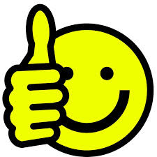 smiley face with thumb's up